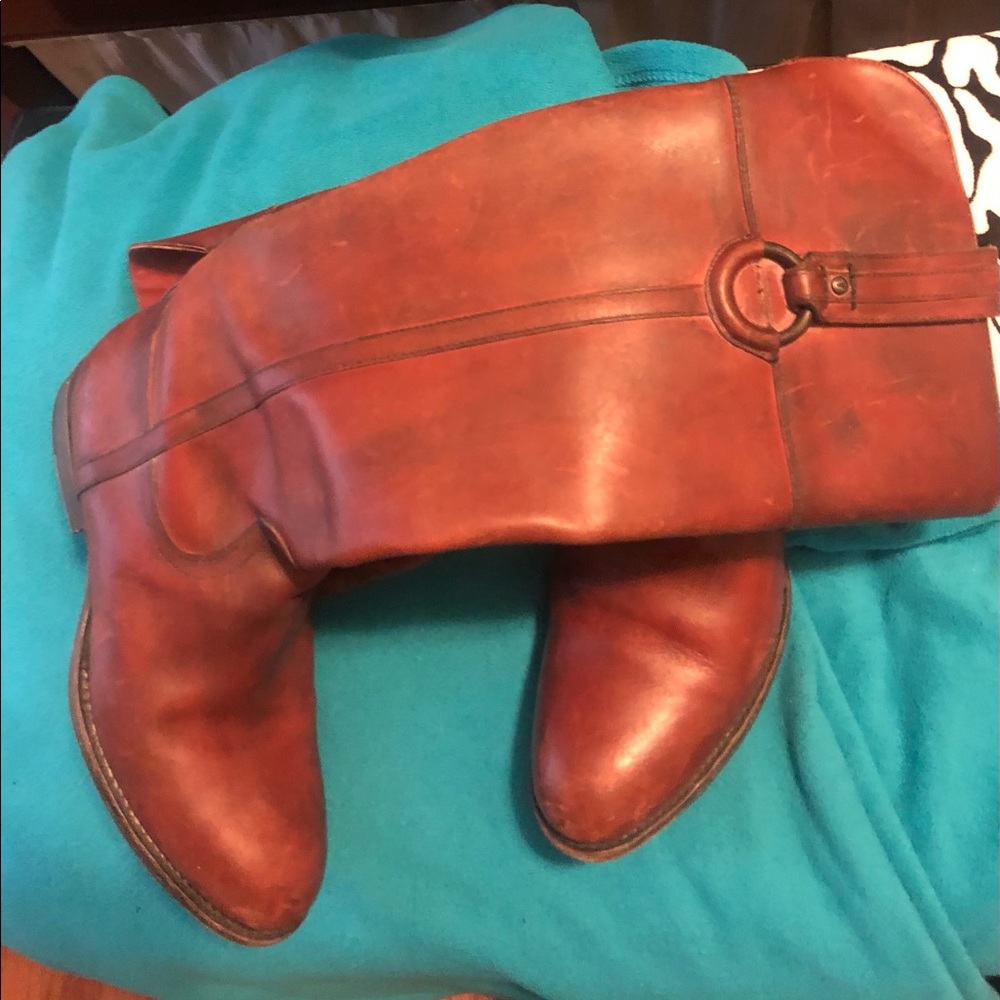 Frye 9.5 B size mahogany colored boots - super well made boots